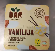 Dar biljni desert vanilija 4 x 125 g